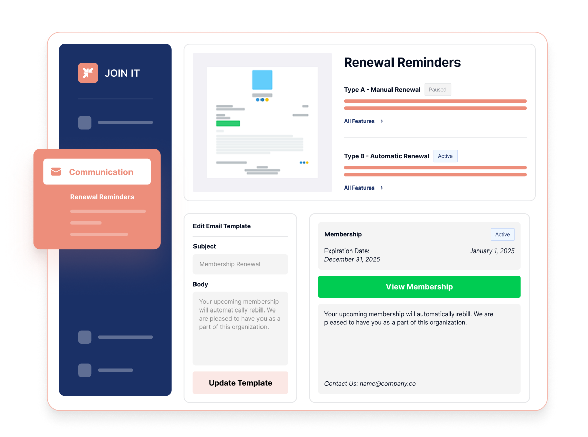 Automated Membership Renewal Reminders