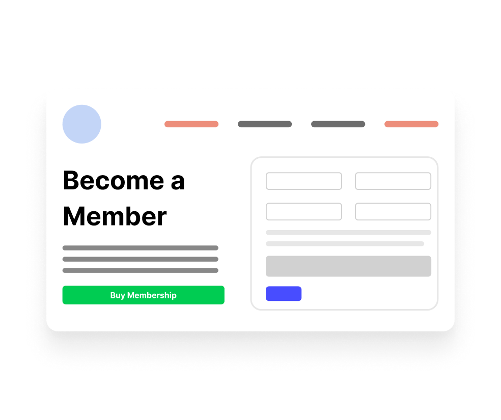 Embeddable sign-up widget